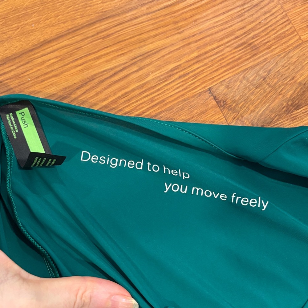 Emerald Green Long Sleeve Women's Athletic Top - Picture 7 of 7